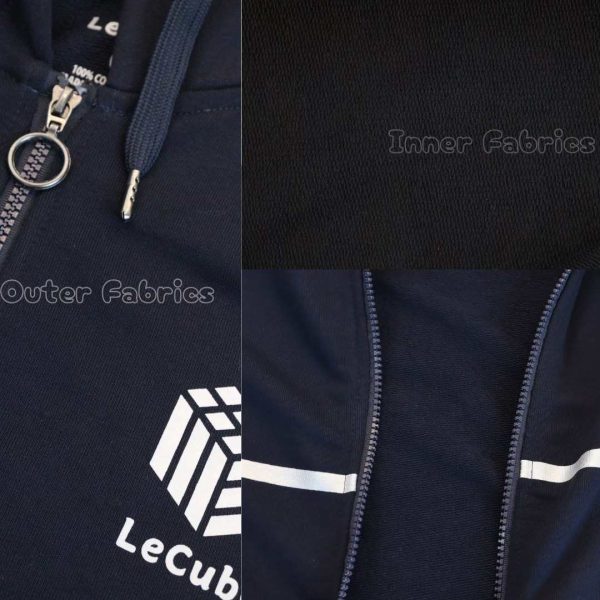 LeCube Premium Hoodie Jacket - Navy Blue - Image 3