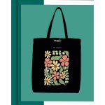 Basic Printed Tote Bag Black