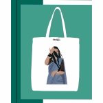 Basic Printed Tote Bag - White