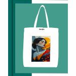 Basic Printed Tote Bag - White