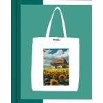 Basic Printed Tote Bag - White