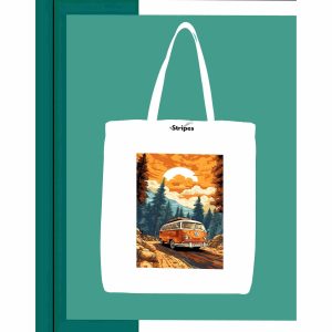 Basic Printed Tote Bag - White
