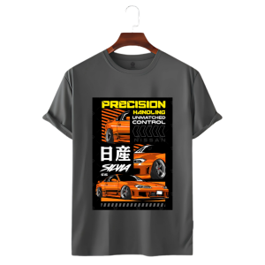 LeCube Men's Premium Quality T-Shirt Car Lovers (Printed)