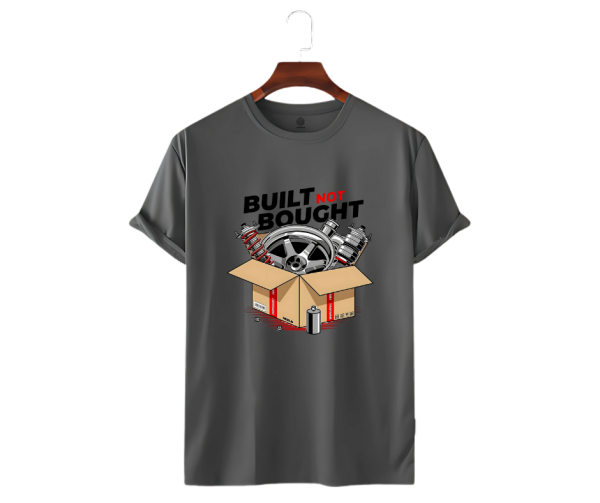 LeCube Men's Premium Quality T-Shirt for Car Lovers (Built Not Bought)