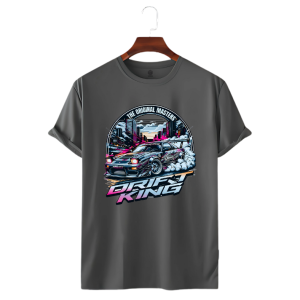 LeCube Men's Premium Quality T-Shirt for Car Lovers (Drift King)