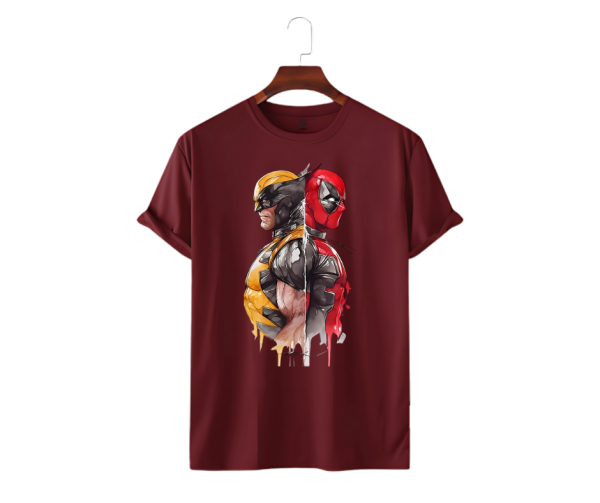 LeCube Men's Premium Quality T-Shirt Dead pool 2 (Printed)
