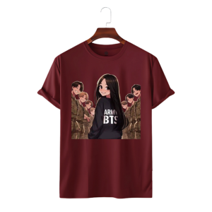 LeCube Unisex Premium Quality T-Shirt BTS Army (Printed)