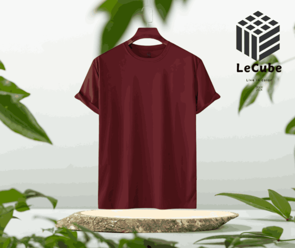 Solid T-shirt Maroon