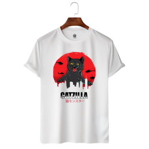 LeCube Men's Premium Quality T-Shirt Cat Lovers (Printed)