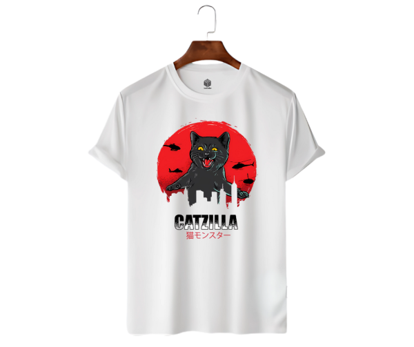 LeCube Men's Premium Quality T-Shirt Cat Lovers (Printed)