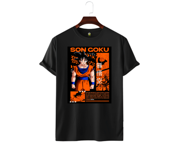 LECUBE MEN’S PREMIUM QUALITY T-SHIRT BLACK (Son Goku)