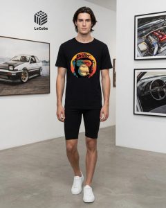 Drifter Ape Graphic Black T-Shirt | Le Cube