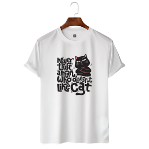 LECUBE MEN’S PREMIUM QUALITY T-SHIRT CAT LOVERS (PRINTED)