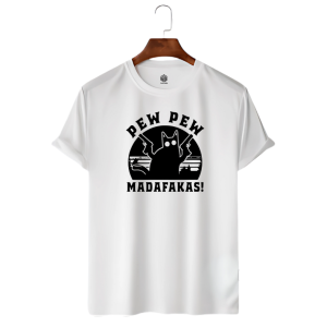 LECUBE MEN’S PREMIUM QUALITY T-SHIRT CAT LOVERS (PRINTED)