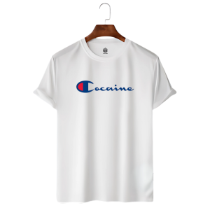 LECUBE MEN’S PREMIUM QUALITY T-SHIRT  (Cocaine :P)
