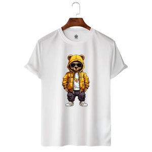LECUBE MEN’S PREMIUM QUALITY T-SHIRT  (Teddy Bear)