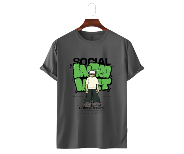 LeCube Unisex Premium Quality T-Shirt Social Introvert
