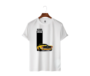 BOSS 302 Graphic White T-Shirt | Le Cube - Image 3