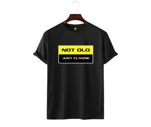 LeCube “Not Old, Just Classic” Premium Cotton T-Shirt – 180 GSM Combed Cotton | Timeless Streetwear Style - Image 2