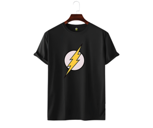 Le Cube Premium “Thunderbolt” DTF Printed T-Shirt for Men – 180 GSM 100% Cotton | Comfortable Everyday Wear | Available in 5 Colors - Image 6