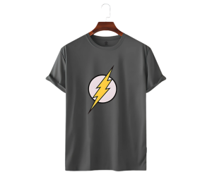 Le Cube Premium “Thunderbolt” DTF Printed T-Shirt for Men – 180 GSM 100% Cotton | Comfortable Everyday Wear | Available in 5 Colors - Image 5