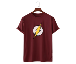 Le Cube Premium “Thunderbolt” DTF Printed T-Shirt for Men – 180 GSM 100% Cotton | Comfortable Everyday Wear | Available in 5 Colors - Image 4