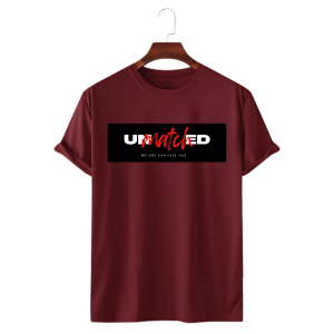 Le Cube Premium “Unmatched” DTF Printed T-Shirt for Men – 180 GSM 100% Cotton | Comfortable Everyday Wear | Available in 5 Colors