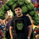 Le Cube Premium “Hulk” T-Shirt – 100% Combed Cotton | 180 GSM Mid-Weight Streetwear Tee