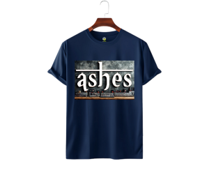 Le Cube Premium “Ashes” DTF Printed T-Shirt for Men – 180 GSM 100% Cotton | Comfortable Everyday Wear | Available in 5 Colors