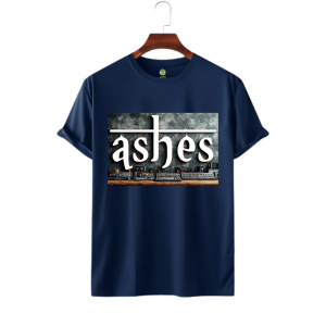 Le Cube Premium “Ashes” DTF Printed T-Shirt for Men – 180 GSM 100% Cotton | Comfortable Everyday Wear | Available in 5 Colors