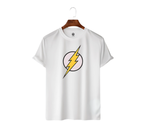 Le Cube Premium “Thunderbolt” DTF Printed T-Shirt for Men – 180 GSM 100% Cotton | Comfortable Everyday Wear | Available in 5 Colors - Image 2