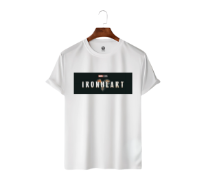 Le Cube Premium “Iron Heart” DTF Printed T-Shirt for Men – 180 GSM 100% Cotton | Comfortable Everyday Wear | Available in 5 Colors - Image 2