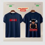 "Never Give Up" Double-Sided Graphic Tee – 100% Combed Cotton Summer T-Shirt. - Image 3