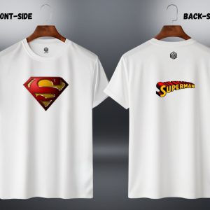 LECUBE Premium Superman Graphic T-Shirt | 100% Combed Cotton, Dual-Side DTF Print