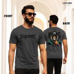 Supreme King Lion" Dark Grey Graphic T-Shirt | LeCube