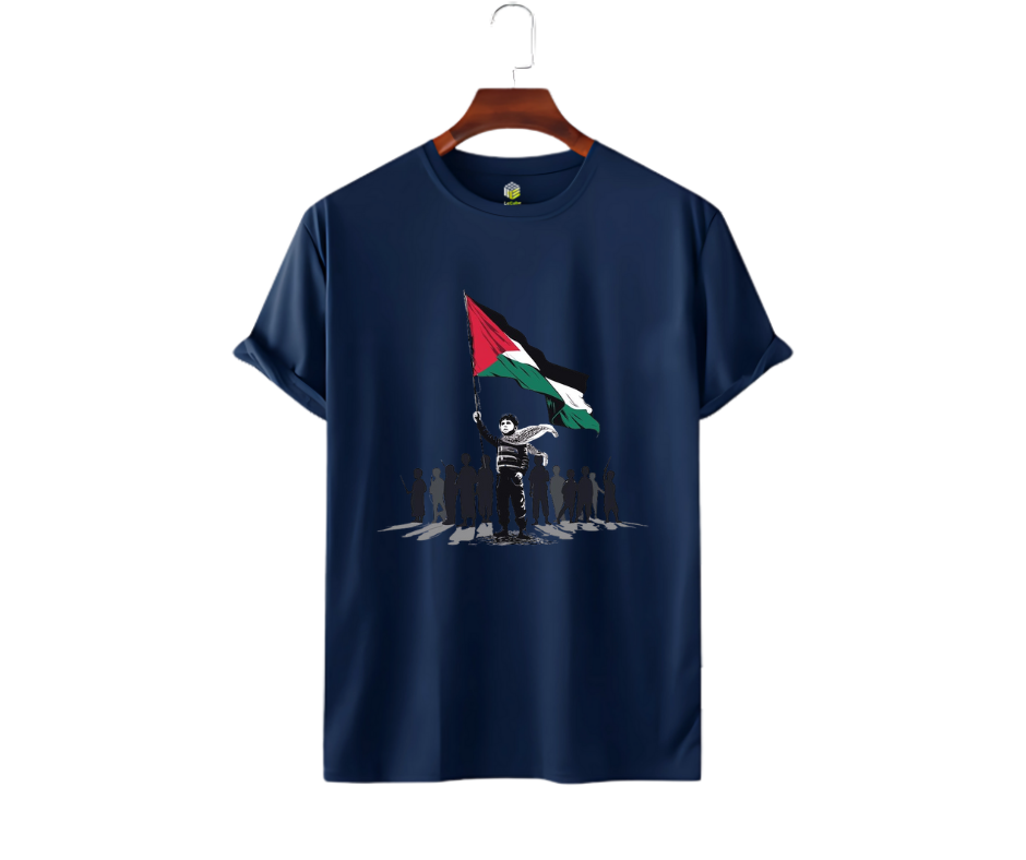 Stand for Palestine T-Shirt| Free Palestine T-shirt| Islamic Cotton T-shirt by Le Cube| 180GSM| DTF Printed - Image 4