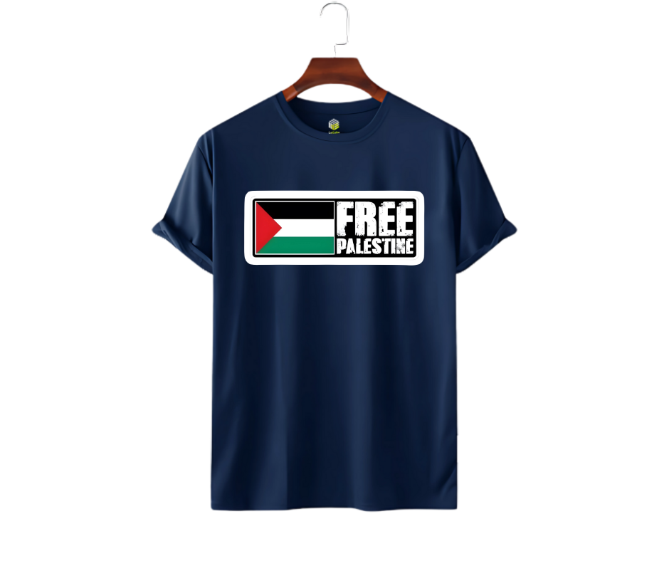 Free Palestine Flag Graphic Cotton Tee BD | LeCube - Image 5