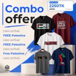 Free Palestine T-Shirt Combo Offer BD | LeCube| 5 pieces bundle offer