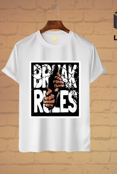 Print Tshirt- Break Rules-2