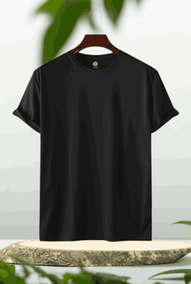 Solid T-shirt Black