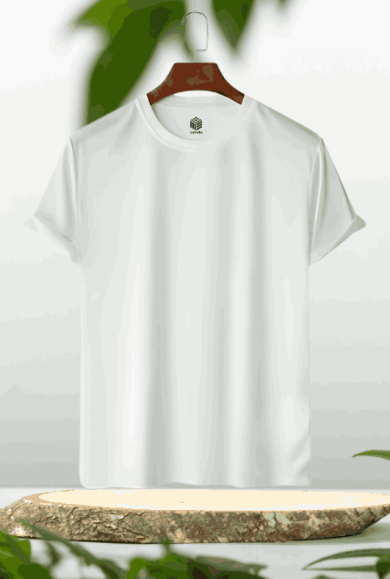 White Solide Tshirt